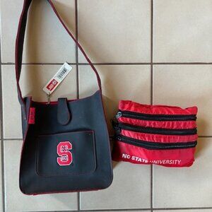 North Carolina State Purse + Accessory Zippered Bag, new with tags